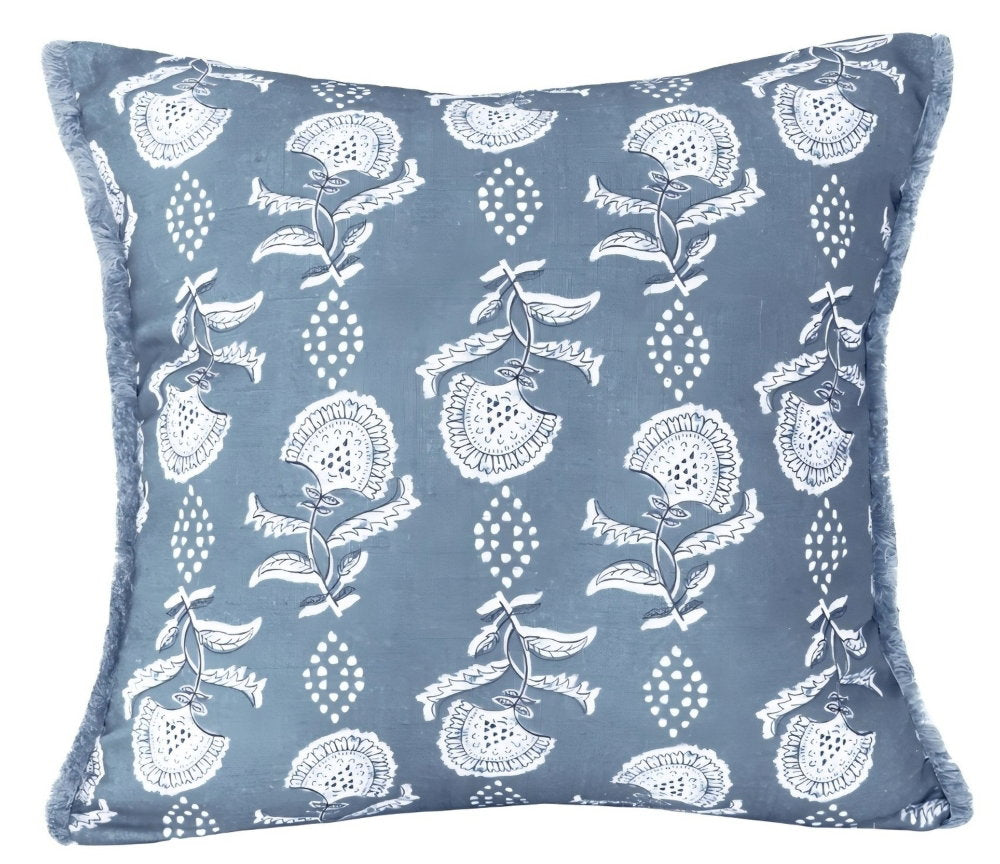 Small AVA Blue Cushion