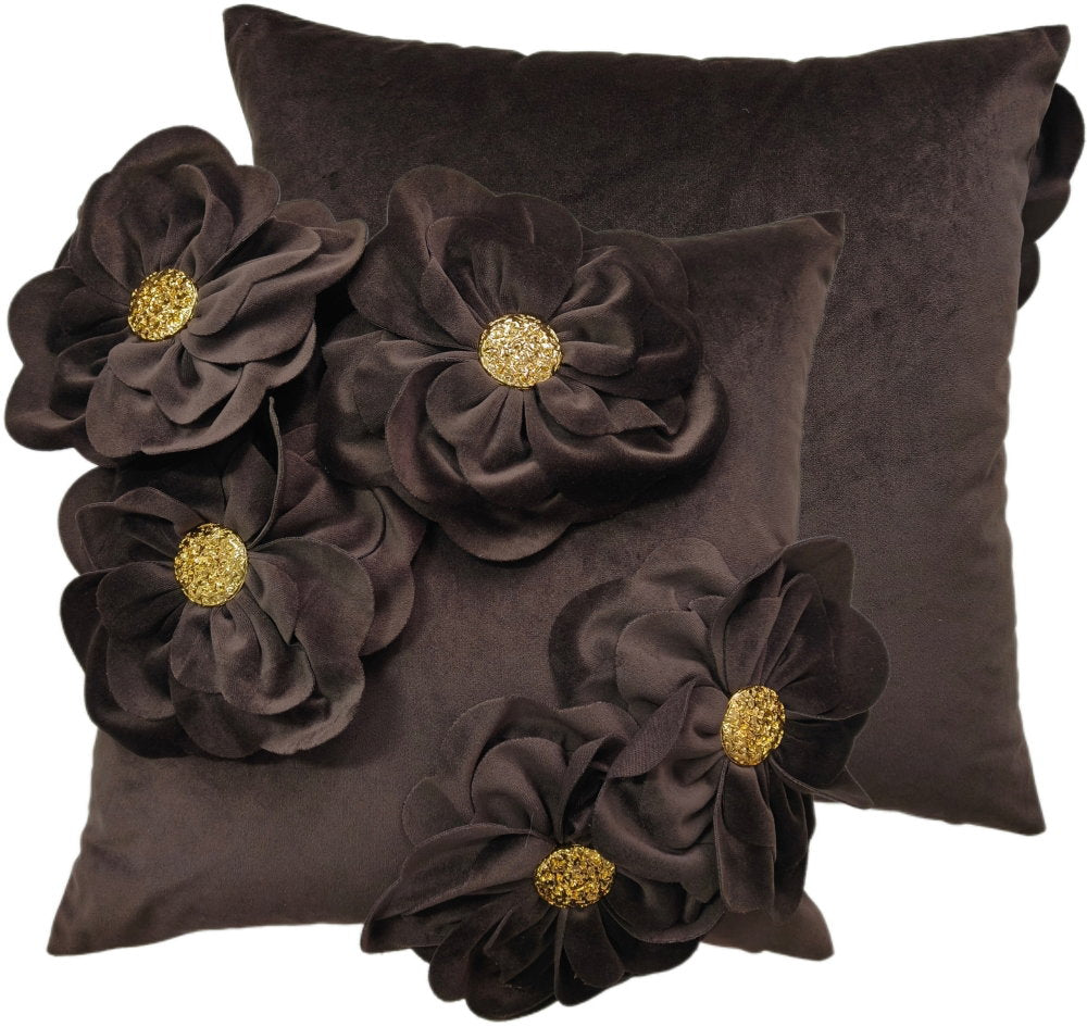 Paul Moneypenny Bloomingwonderful Choc Cushion