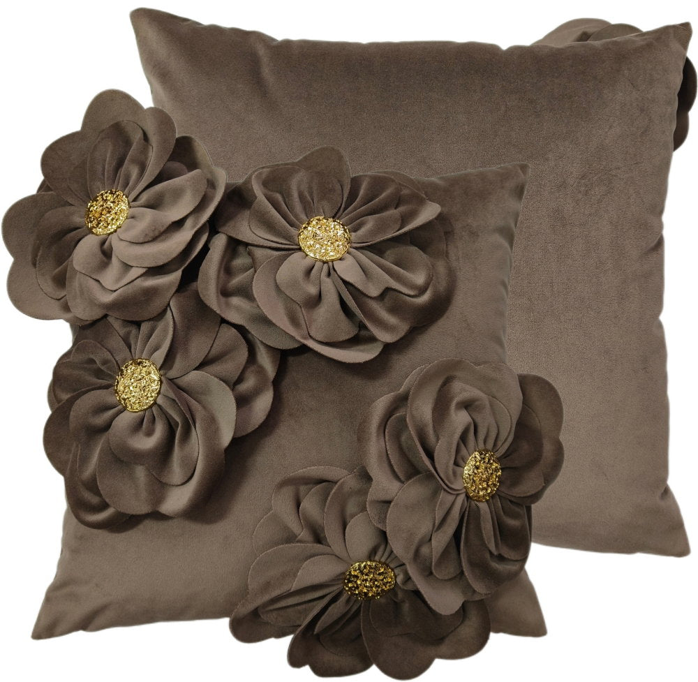 Paul Moneypenny Bloomingwonderful Taupe Cushion