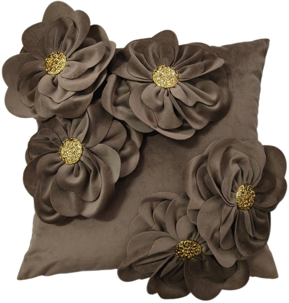 Paul Moneypenny Bloomingwonderful Taupe Cushion