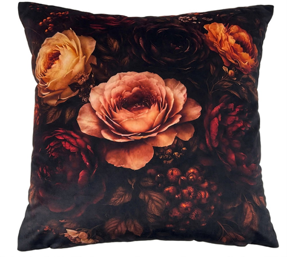 Malini Florance Rust Cushion