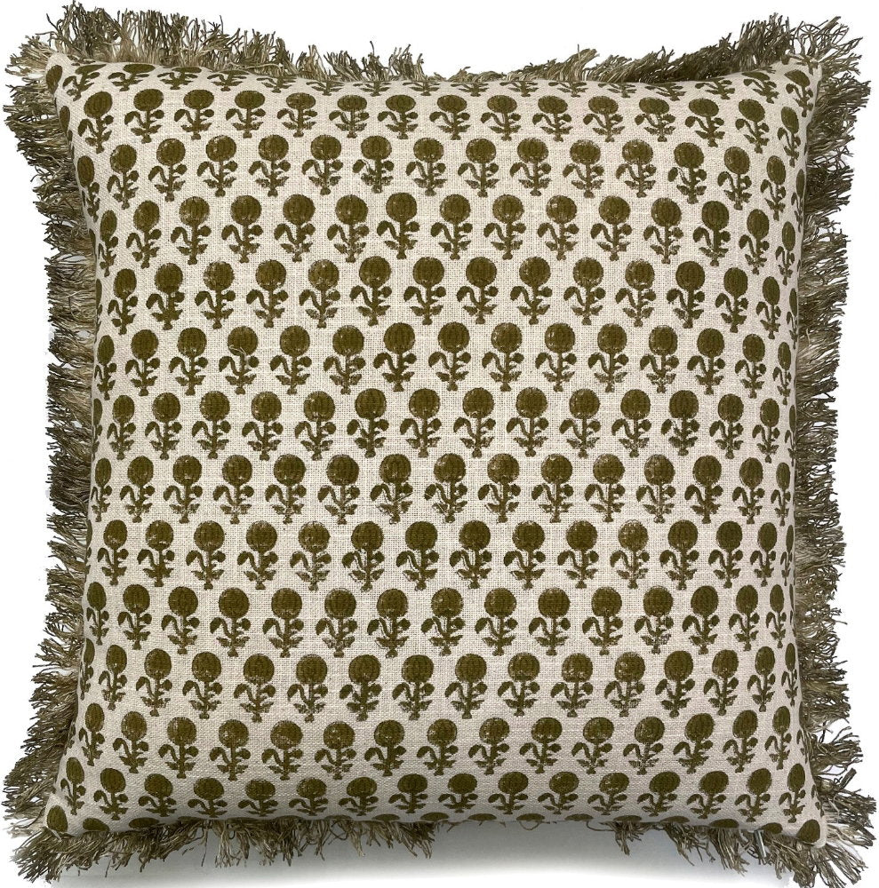 Malini Navari Olive Cushion