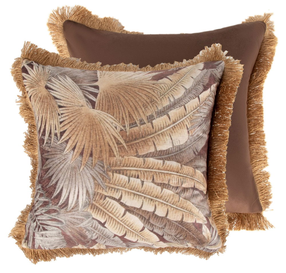 Malini Palmora Choc Cushion