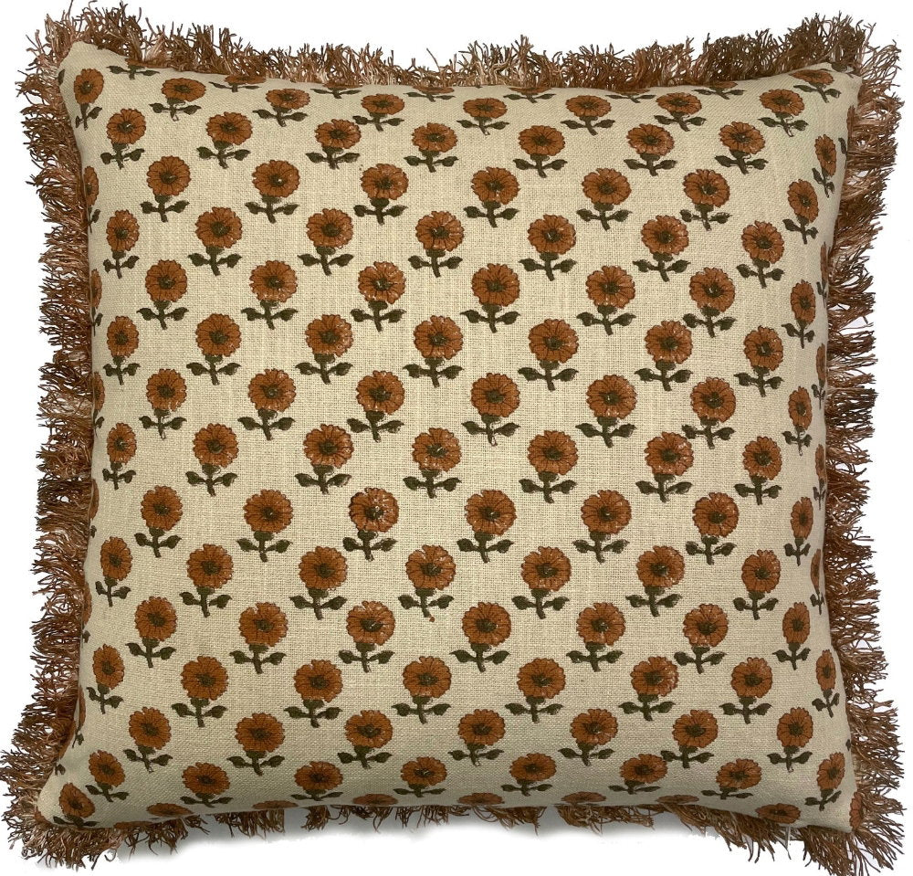 Malini Vireya Orange Cushion