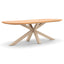 Sicily 6 Seat Rectangular Table - 210cm - Latte