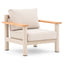 Sicily Armchair - Latte Frame/Latte Cushion