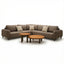 Sicily Corner Sofa Set with 2 x Round Coffee Table - Café