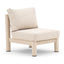 Sicily Middle Section - Latte Frame/Latte Cushion