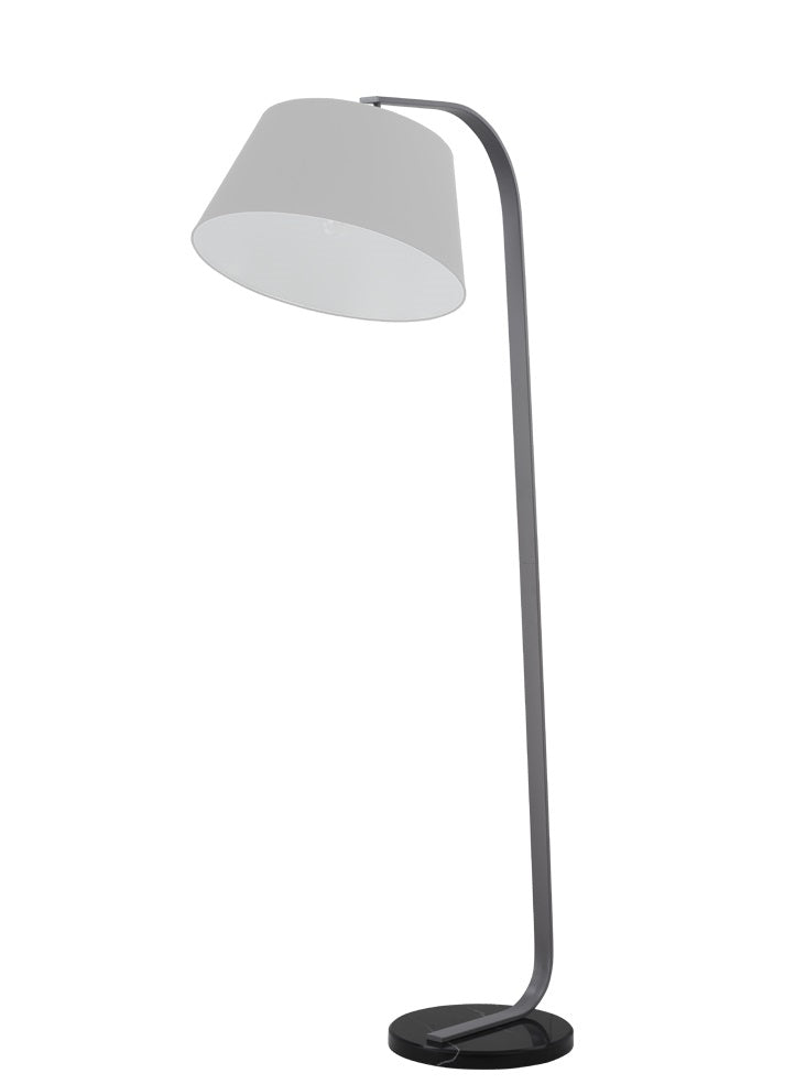 Prima standard lamp with grey shade