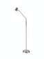 Floor Reading/Craft Lamp With Flexible Arm - Satin Nickel