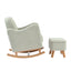 OTI Nursery Soother Nursing Chair and Footstool Sage Boucle House of Isabella UK