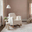 OTI Nursery Soother Nursing Chair Off White Boucle House of Isabella UK