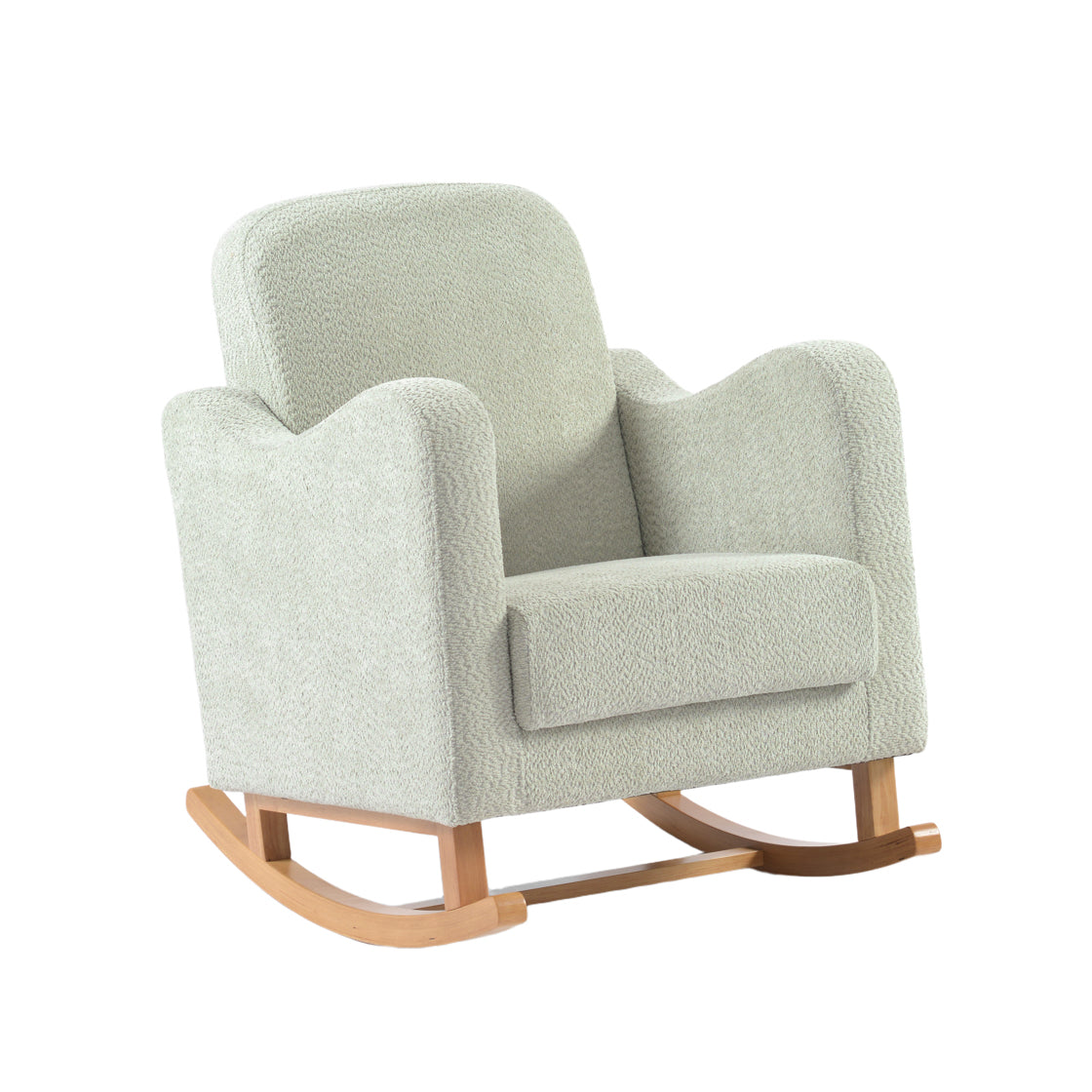 OTI Nursery Soother Nursing Chair Sage Boucle House of Isabella UK