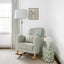 OTI Nursery Soother Nursing Chair Sage Boucle House of Isabella UK
