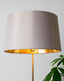 RV Astley Grey Shade With Gold Lining 40cm | OUTLET