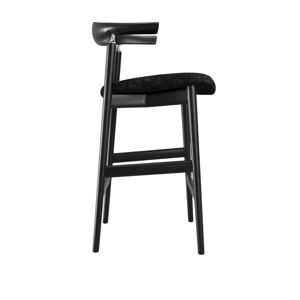 Seine Coal and Black Counter Stool