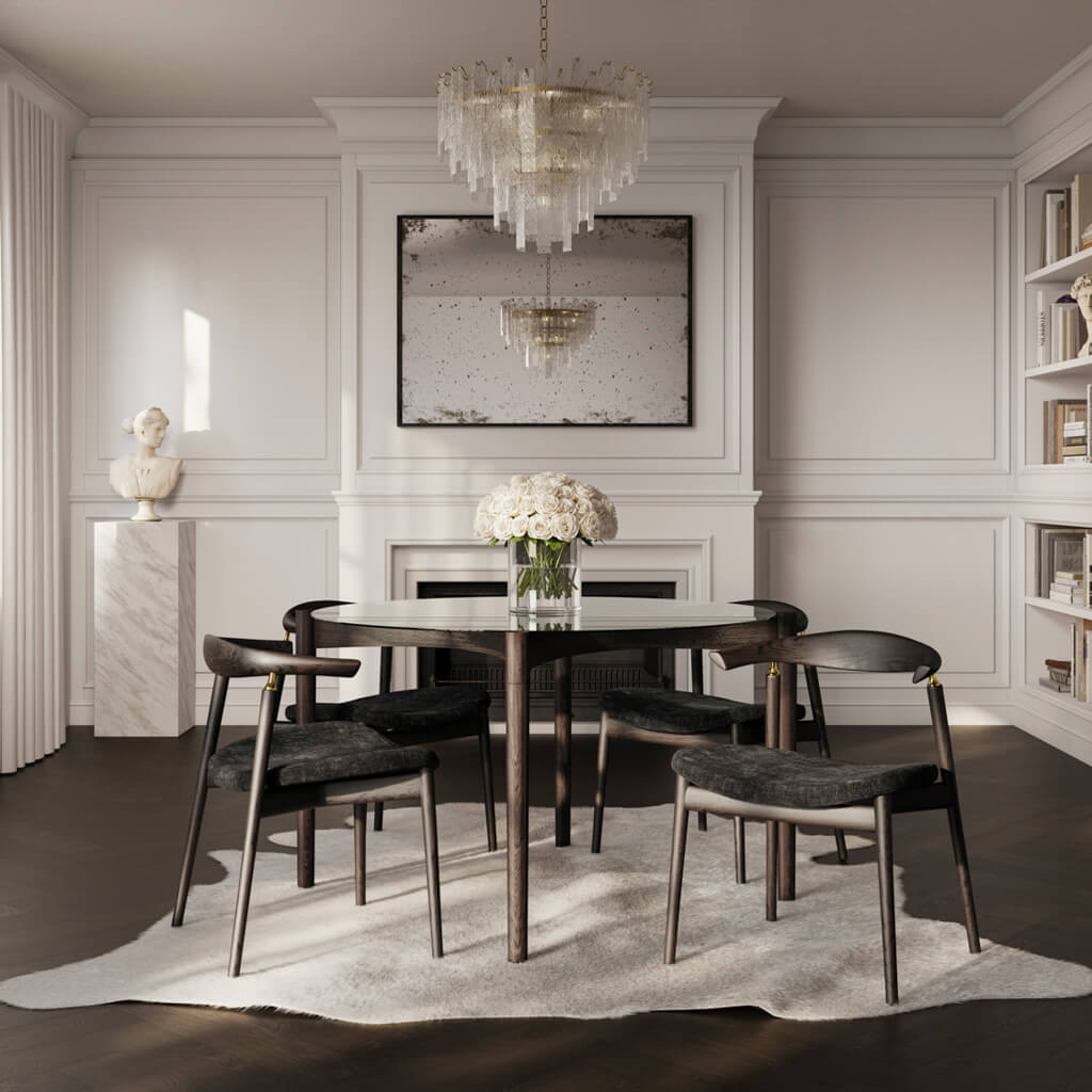 Seine Coal and Chocolate Dining Chair