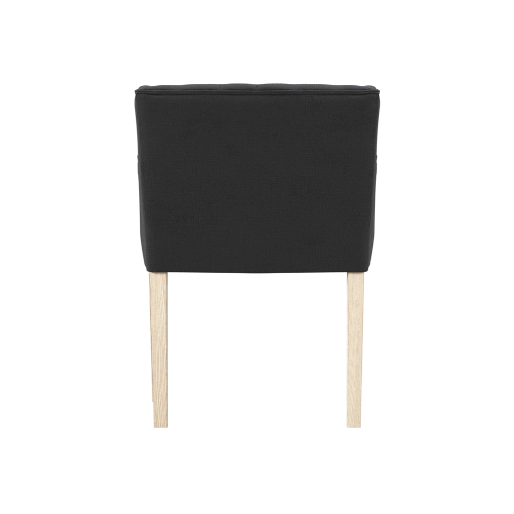 Shay Anthracite Winged Chair with Arms