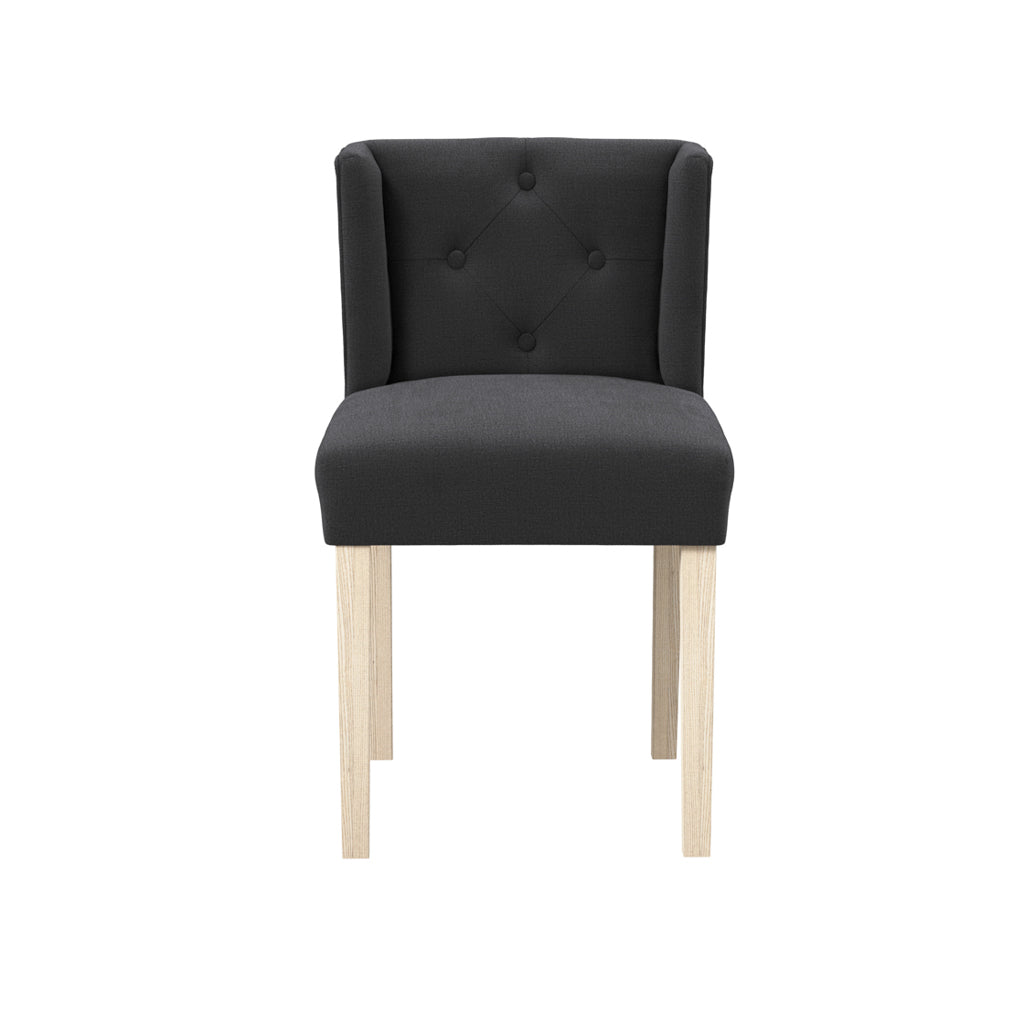 Shay Stone Winged Dining Chair with Arms