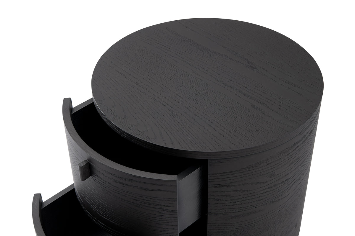 Sims Bedside Table - Smoak Oak