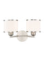 Sirius 2lt Wall Bracket in Satin Nickel