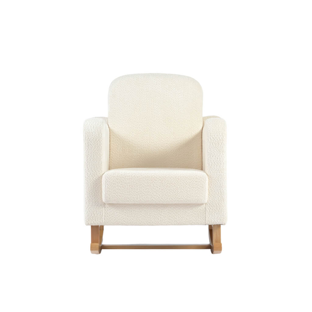 Soother Nursing Chair Off White Boucle