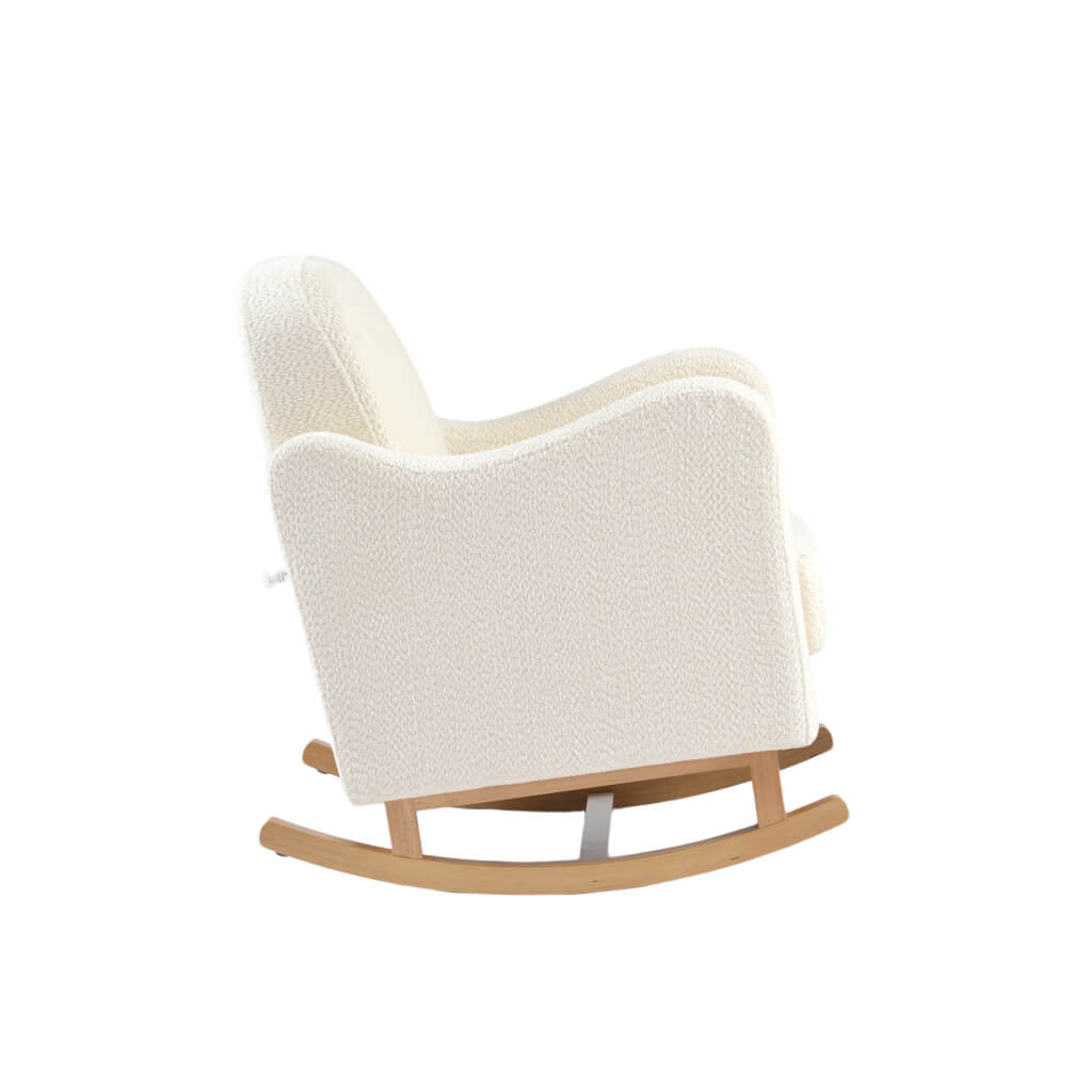 Soother Nursing Chair Off White Boucle