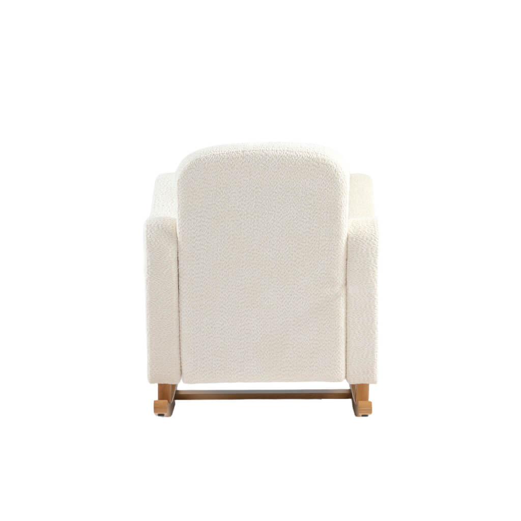Soother Nursing Chair Off White Boucle