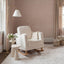 Soother Nursing Chair Off White Boucle