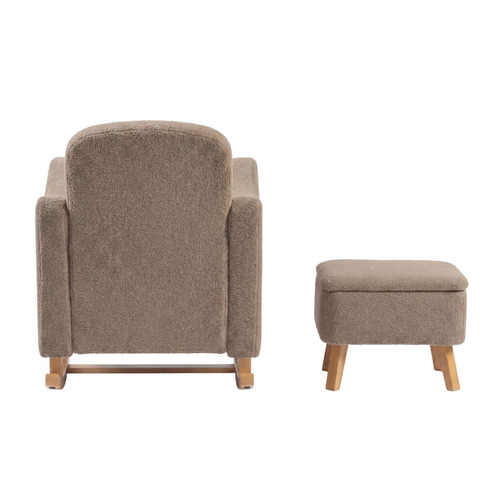 Soother Nursing Chair and Footstool Biscuit Ted