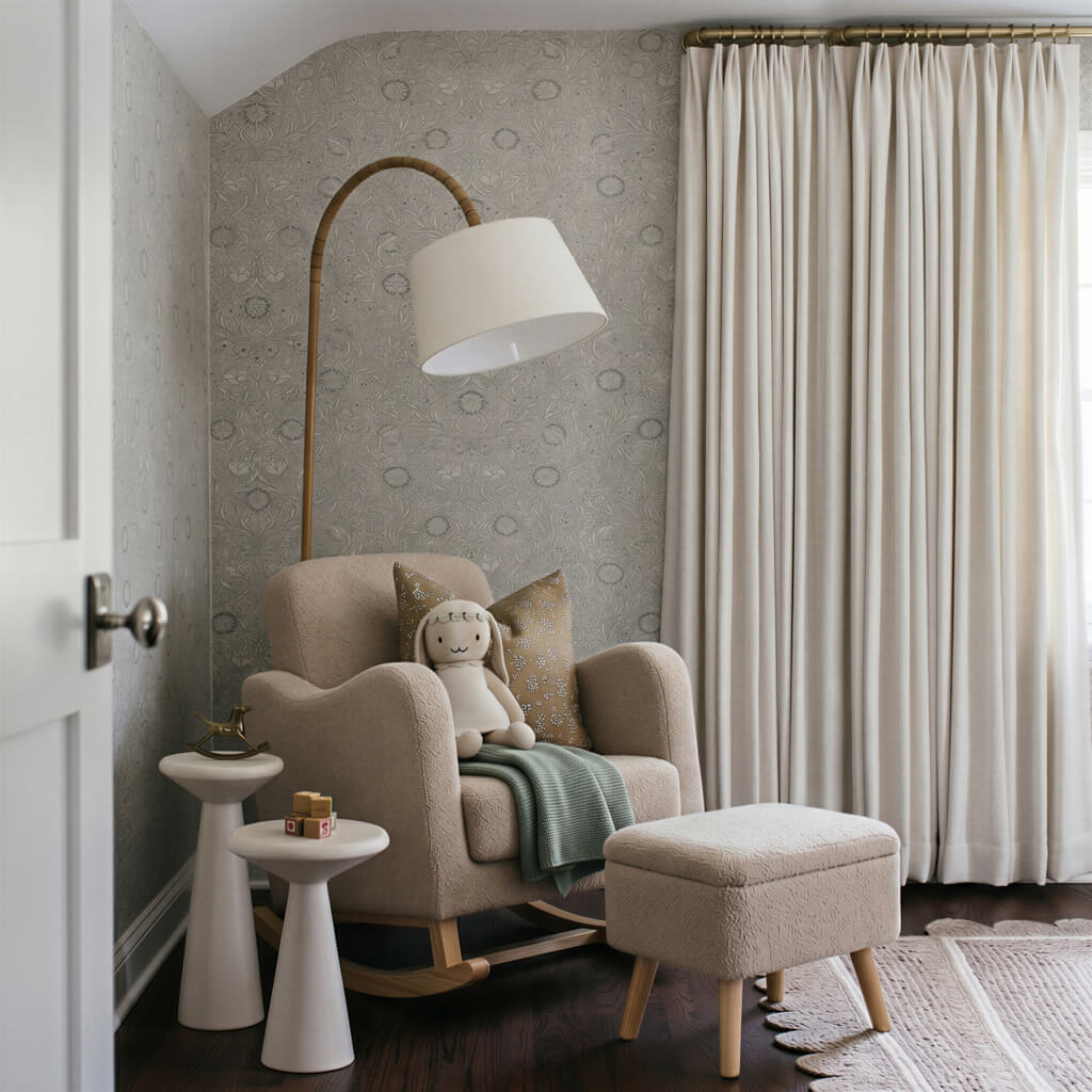 Soother Nursing Chair and Footstool Biscuit Ted