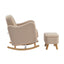 Soother Nursing Chair and Footstool Oat Ted
