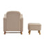 Soother Nursing Chair and Footstool Oat Ted