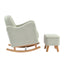 Soother Nursing Chair and Footstool Sage Boucle