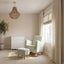 Soother Nursing Chair and Footstool Sage Boucle