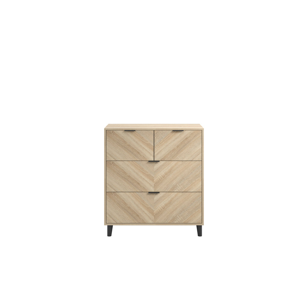Stockholm Chevron Bedside Cabinet