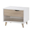 Stockholm Double Bed White-Oak