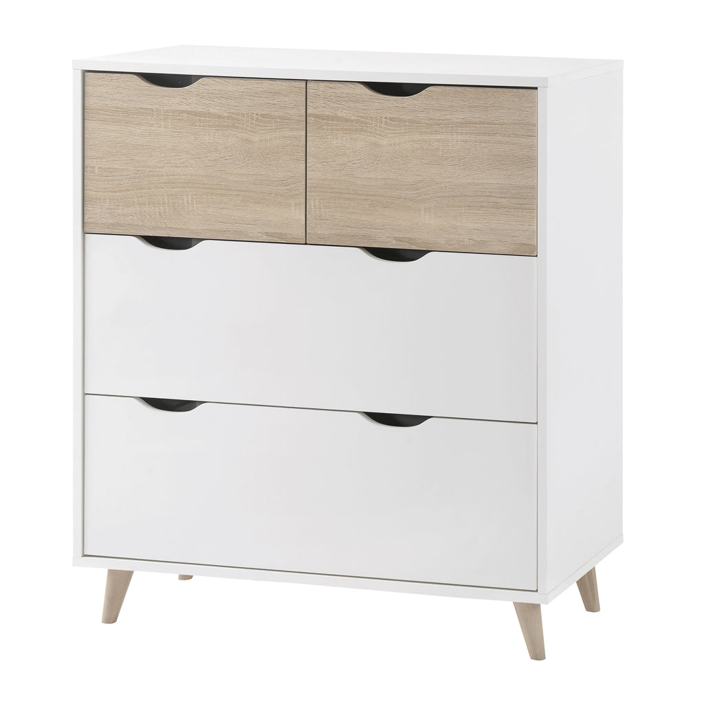 Stockholm White-Oak Bedside Cabinet