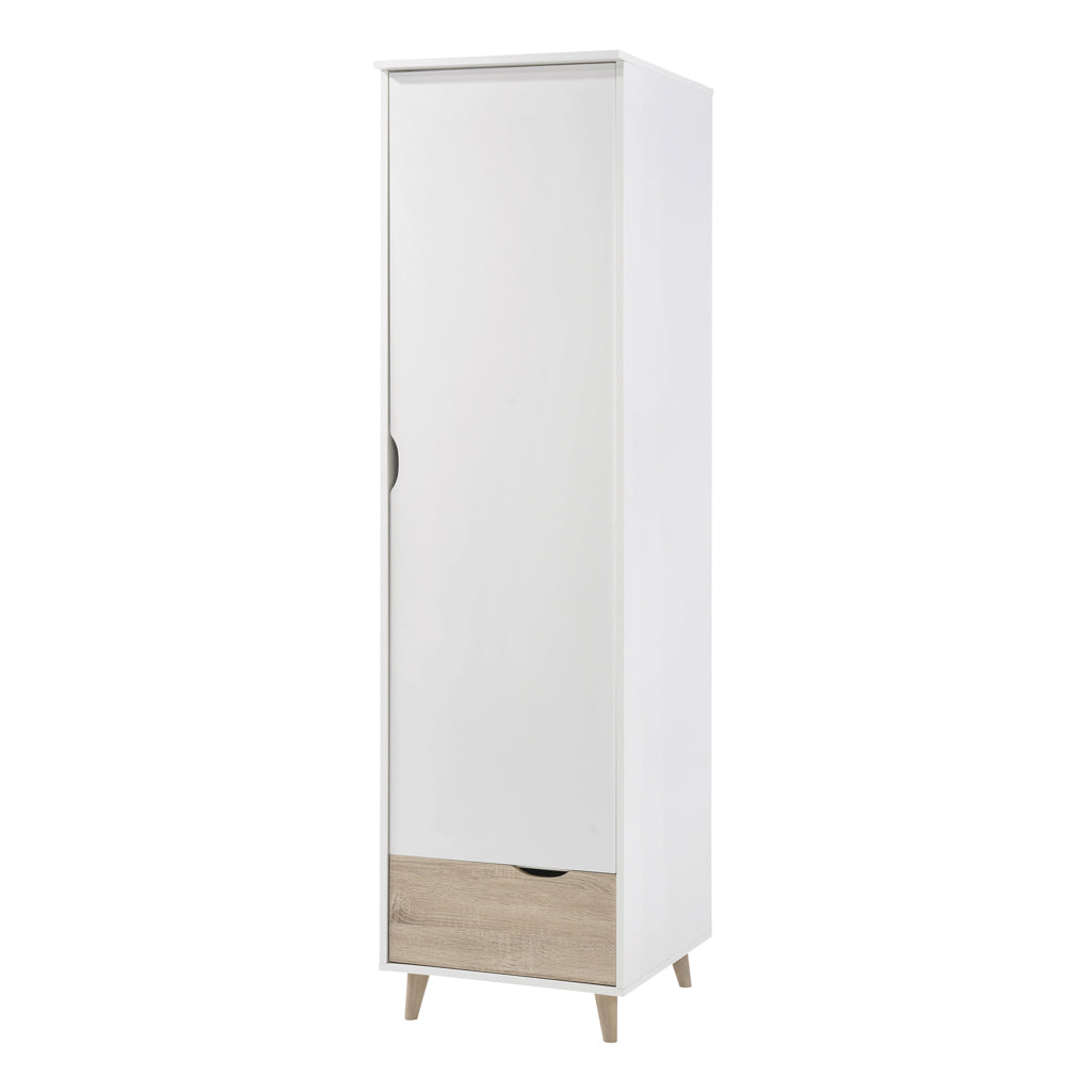 Stockholm Double Bed White-Oak