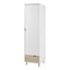 Stockholm White-Oak Single Wardrobe