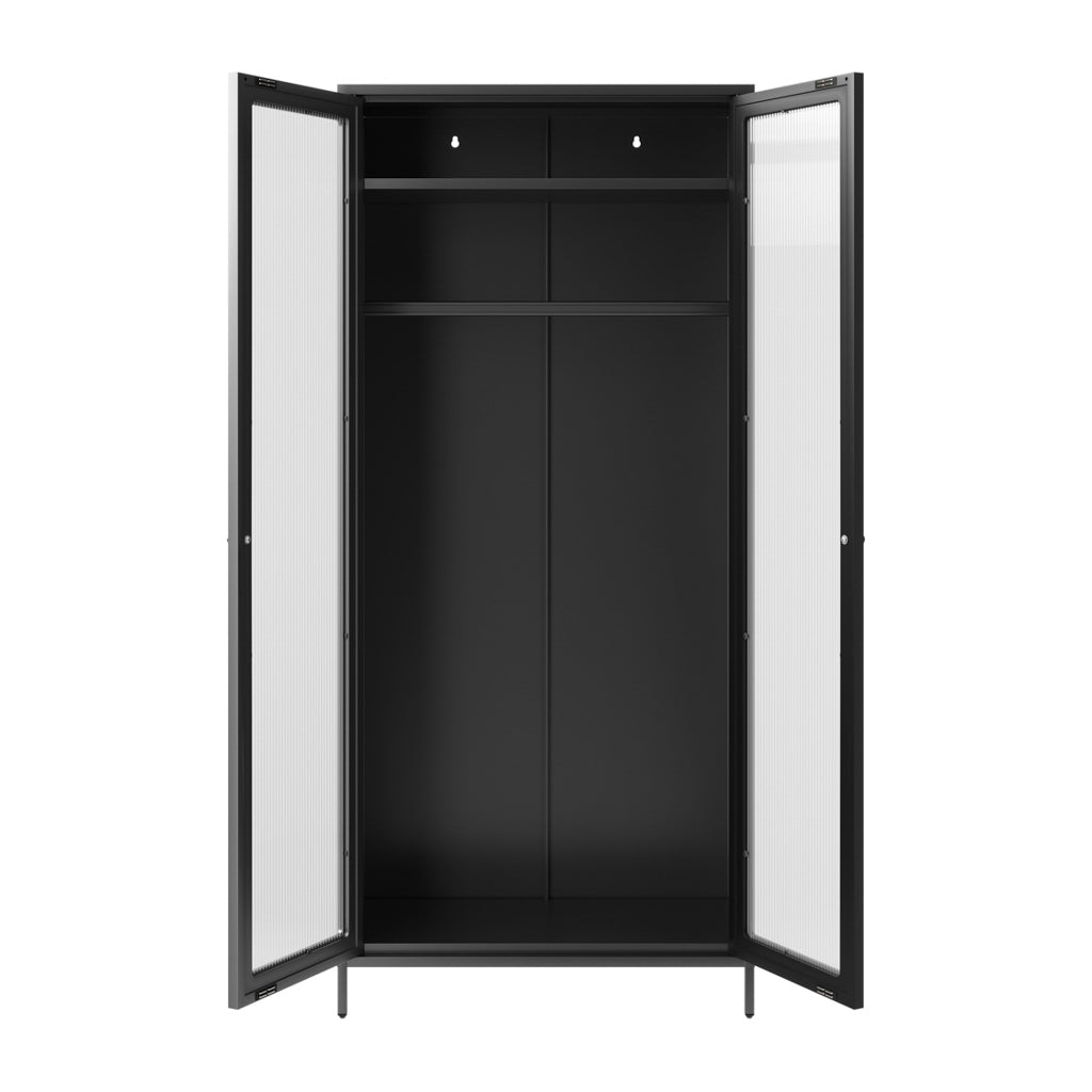 Storm Black 2 Door Wardrobe