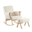 Storyteller Nursing Chair and Footstool Off White Ted