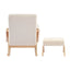 Storyteller Nursing Chair and Footstool Off White Ted