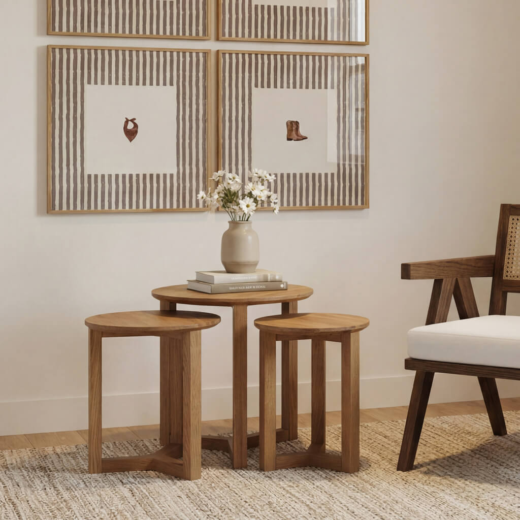 Stow Oak Side Tables