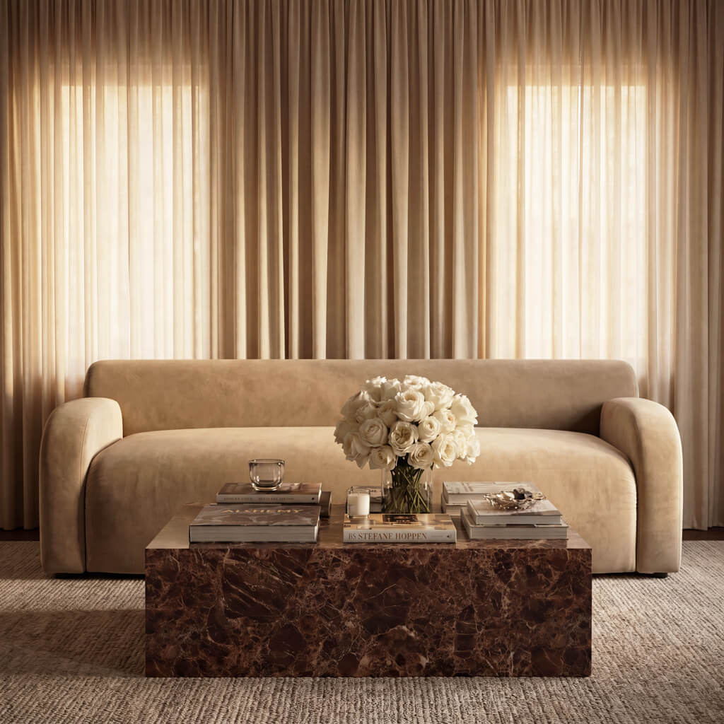 Sur Brown Emperador Coffee Table