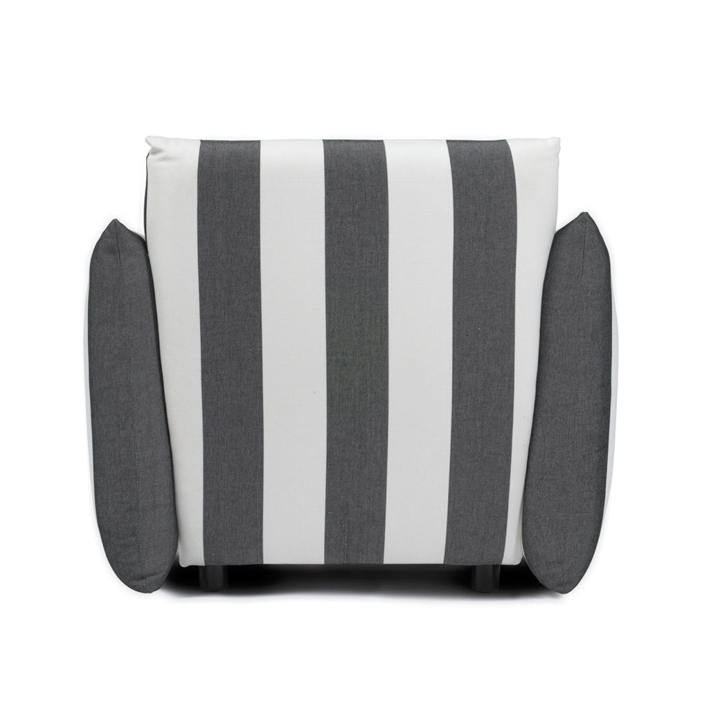 Sycamore Black and White Striped Chair