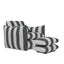 Sycamore Black and White Striped Chair