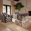 Sycamore Black and White Striped Chair