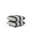 Sycamore Black and White Striped Pouffe