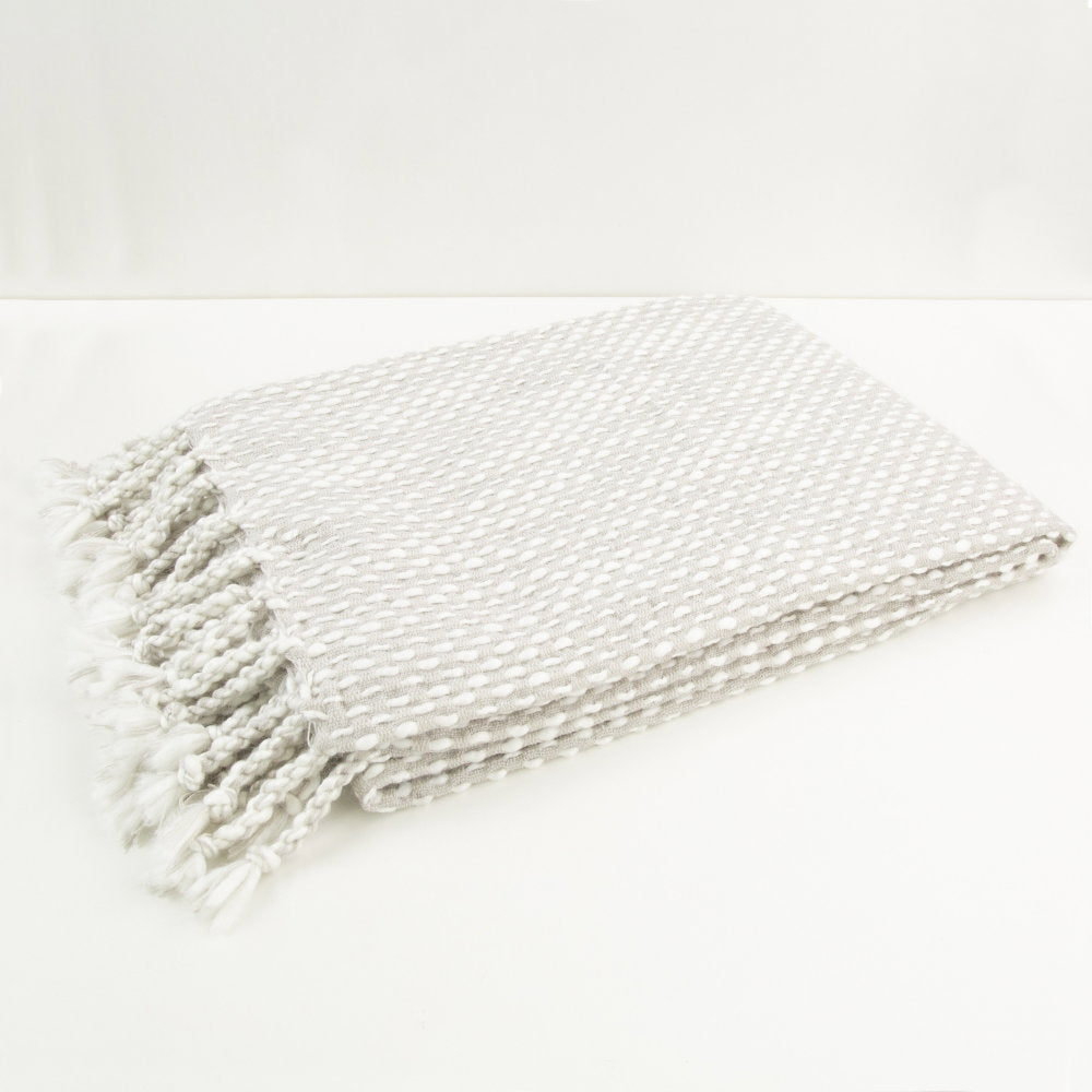 Raindrops Silver Throw